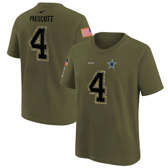 Dallas Cowboys Dak Prescott Nike Salute to Service T-Shirt Sizes S-3XL - 757 Sports Collectibles