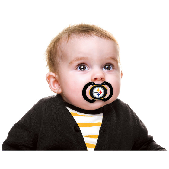 Pittsburgh Steelers NFL Baby Fanatic Pacifier 2-Pack