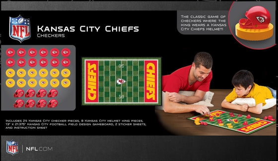 Kansas City Chiefs NFL Checkers Board Game