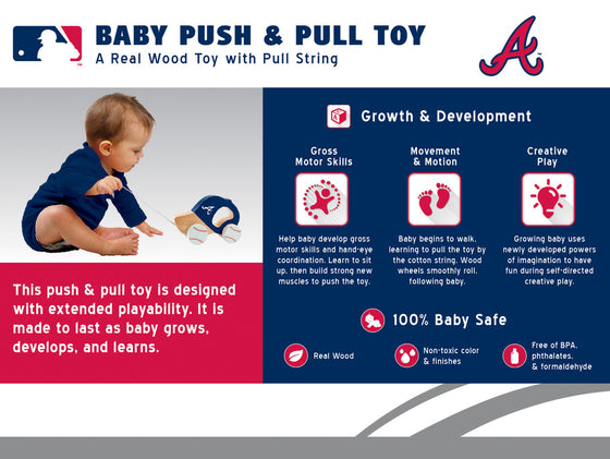 Atlanta Braves MLB Baby Fanatic Push & Pull Toy