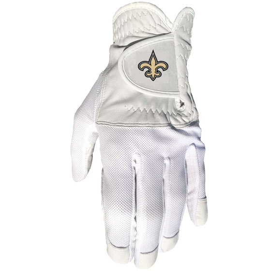 New Orleans Saints Golf Glove - Single Fit - Cabretta Leather - 757 Sports Collectibles