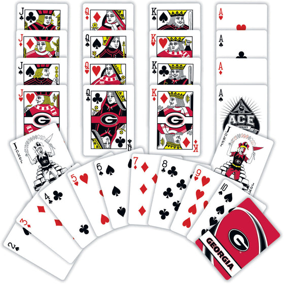 Georgia Bulldogs NCAA Playing Cards - 54 Card Deck